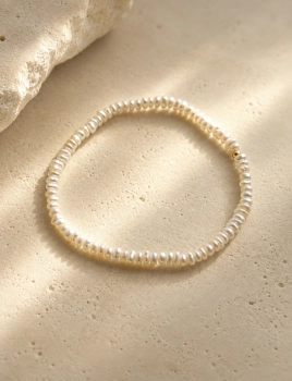 Bransoletka Tiny Pearls z pereł naturalnych i złota 585